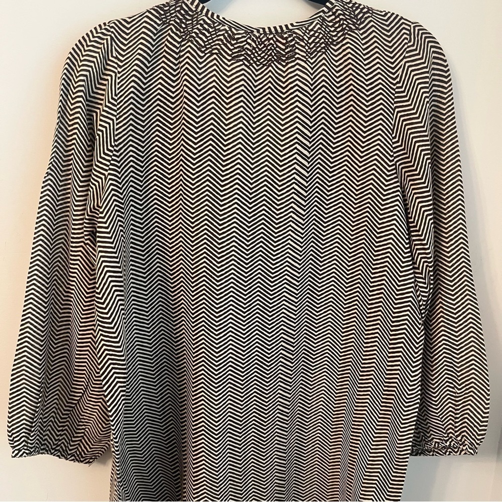 Pink Chicken Chevron Cotton Dress - XS - Picture 15 of 16